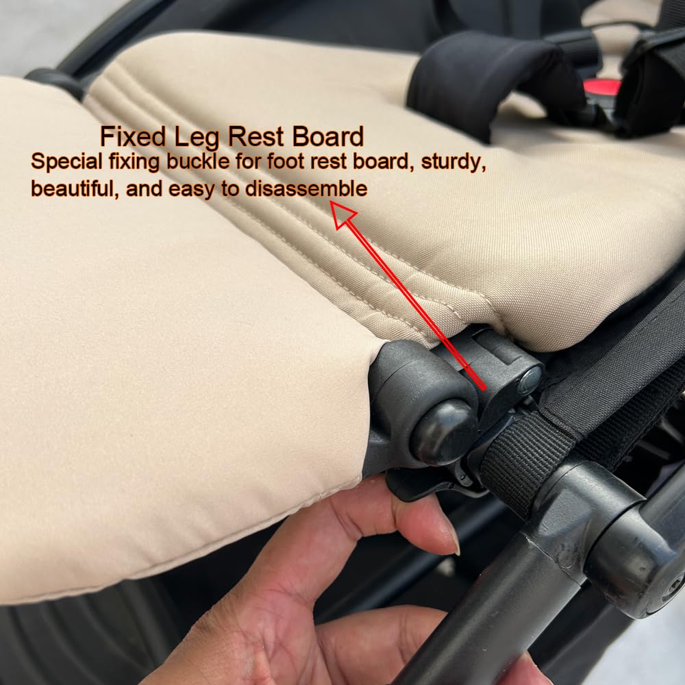 Feliliber soft textile leg rest provides gentle touch for baby