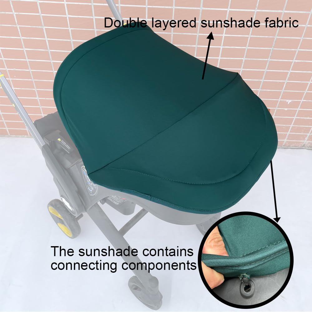 Feliliber yellow color option canopy adds style while shielding baby from sun