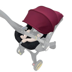 Feliliber stroller textile kit with Doona canopy wine-red for shade and style.
