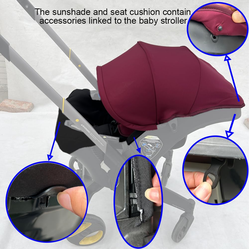 Feliliber water-resistant fabric helps keep baby dry in light rain.