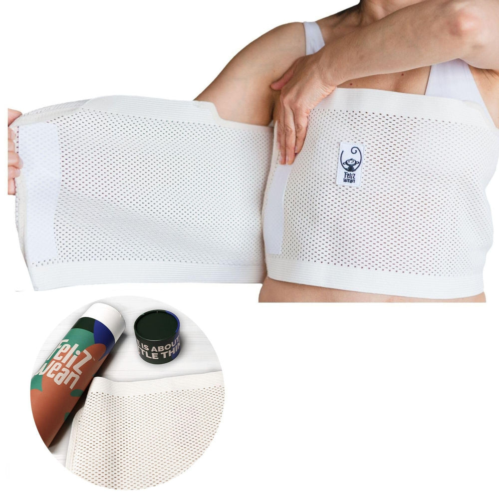 Feliz Wean chest binder full view shows breathable stretch fabric for all-day comfort.