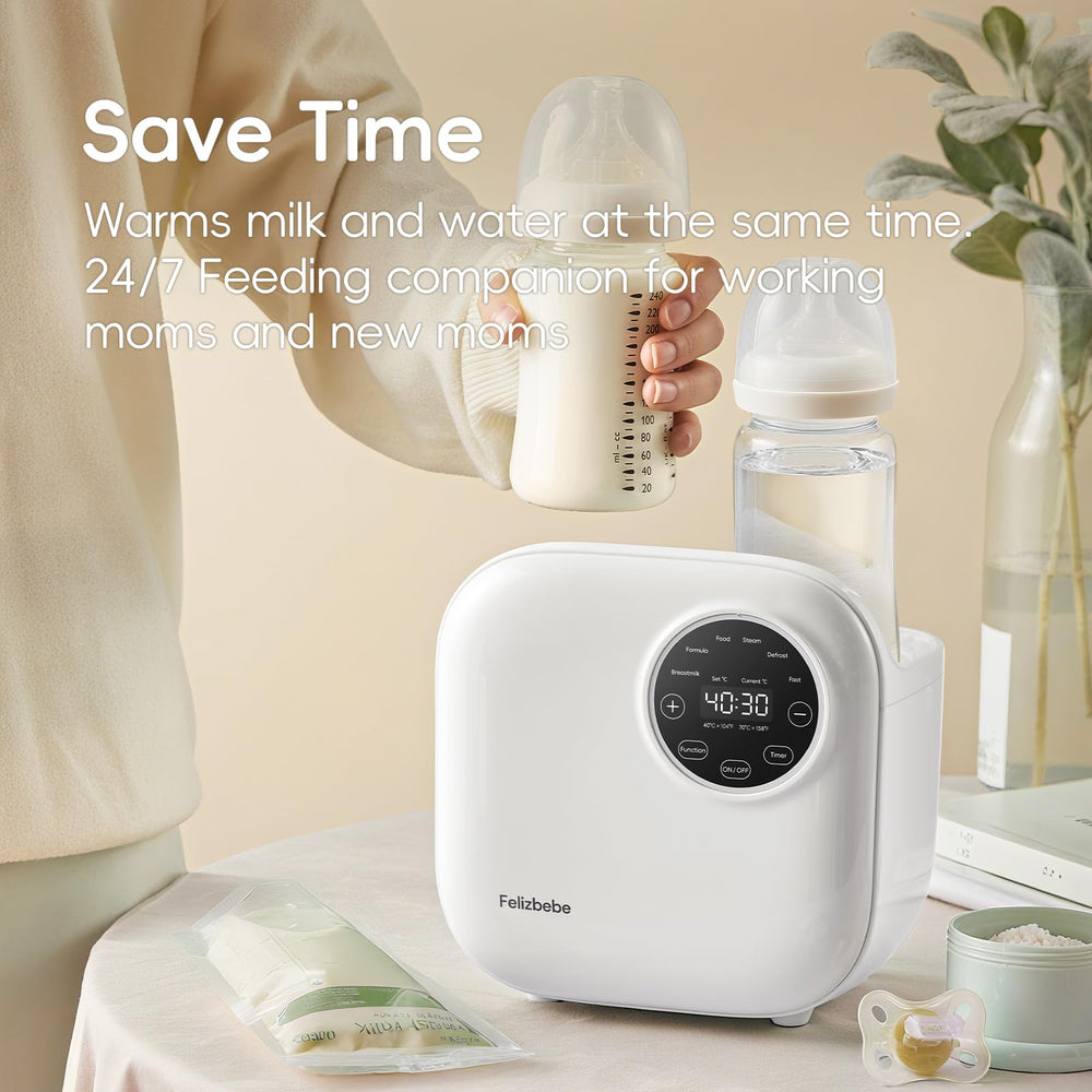 Felizbebe 10-in-1 warmer detachable bottom cover makes cleaning quick.