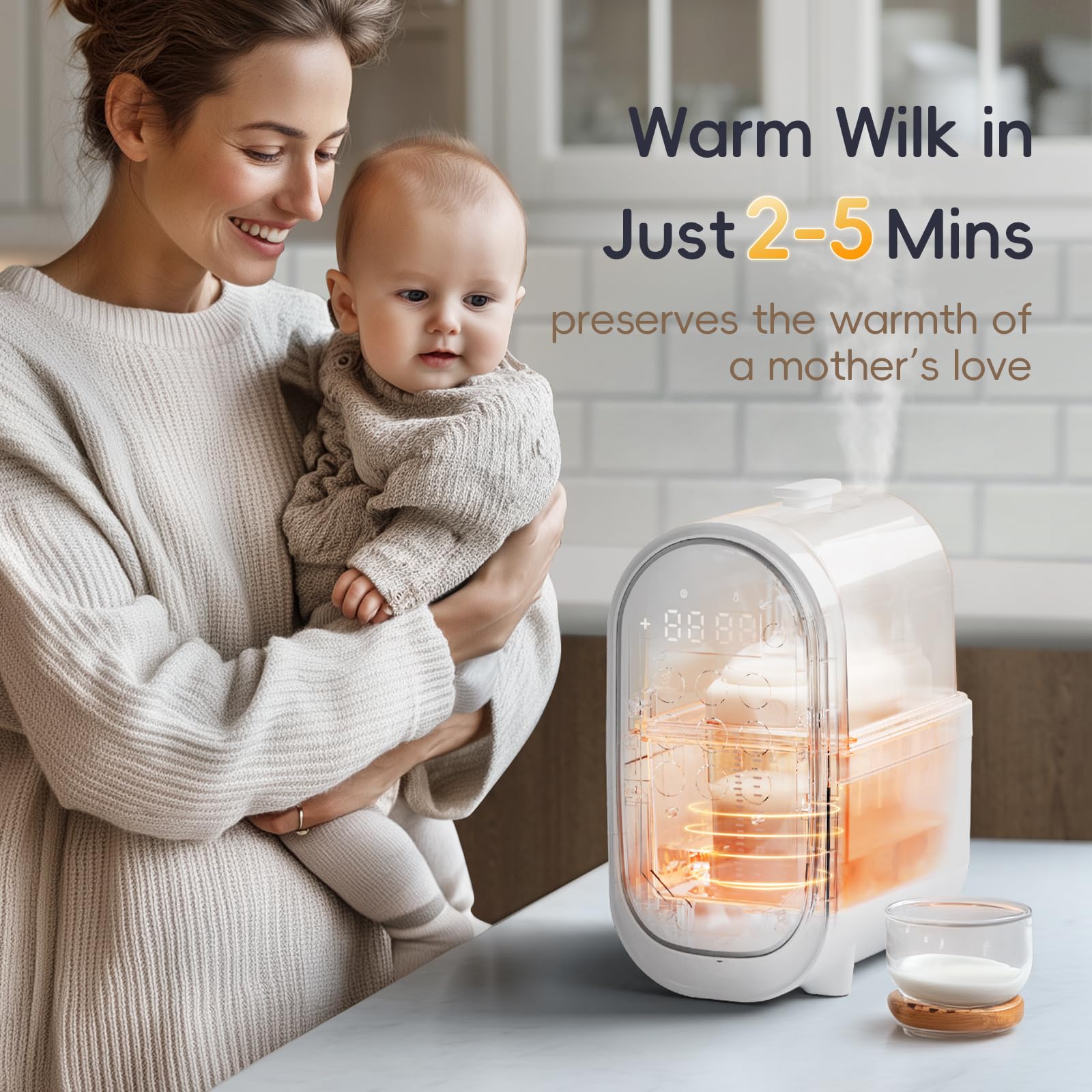 Felizbebe bottle warmer night light aids midnight feeding softly