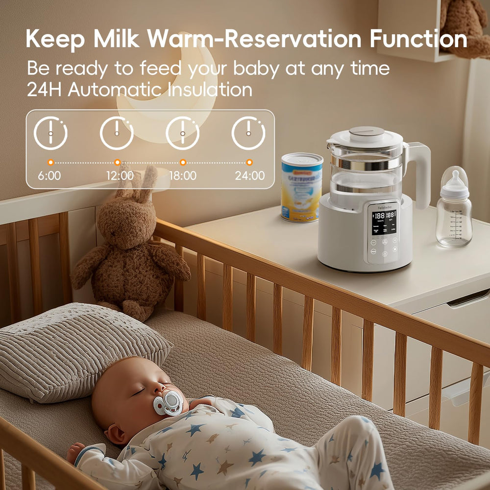 Felizbebe Electric Kettle capacity 1-2 liter ideal for family tea and coffee.