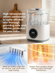 Felizbebe food heater warms baby meals evenly and quickly.