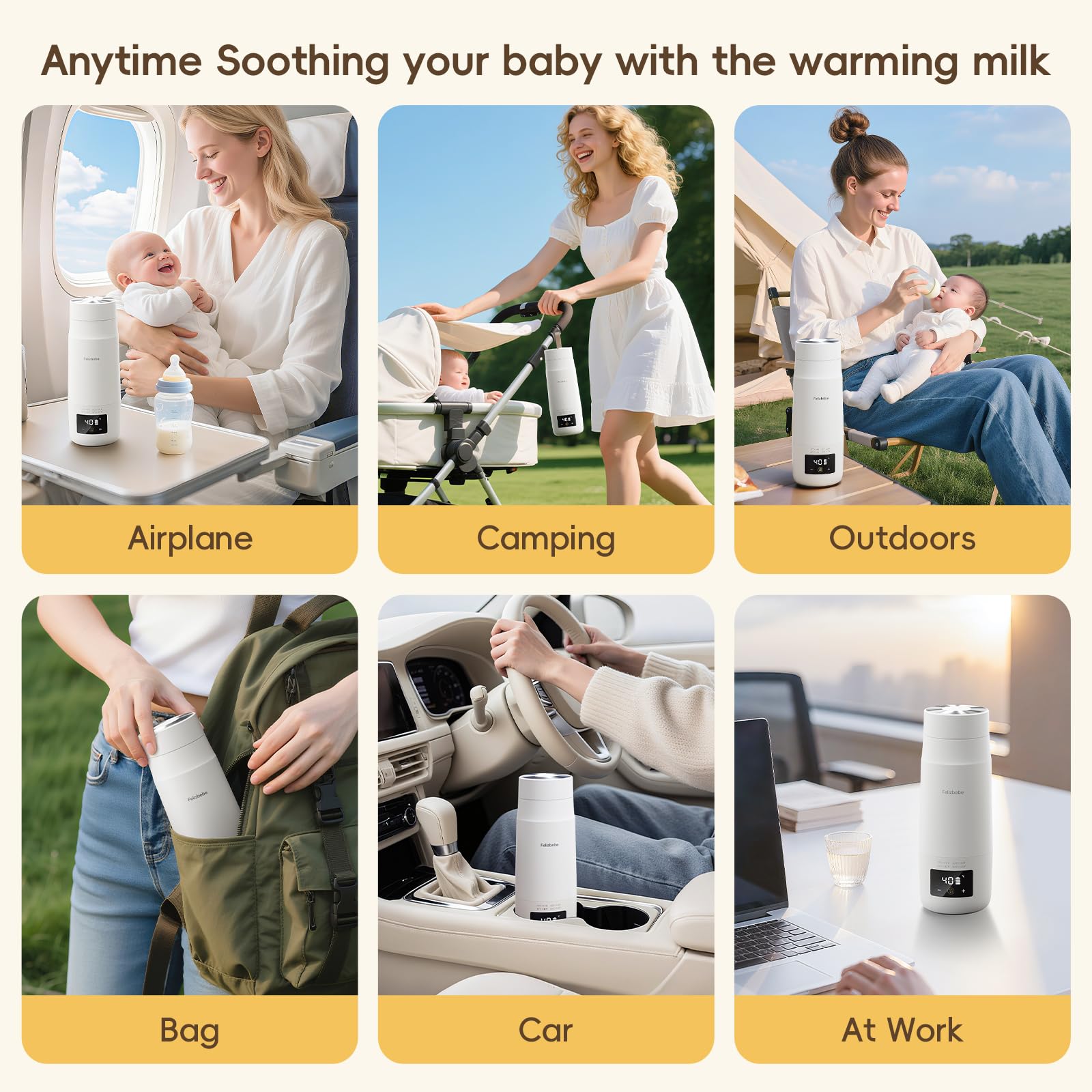Felizbebe heat-plate technology image conveying fast, even heating.