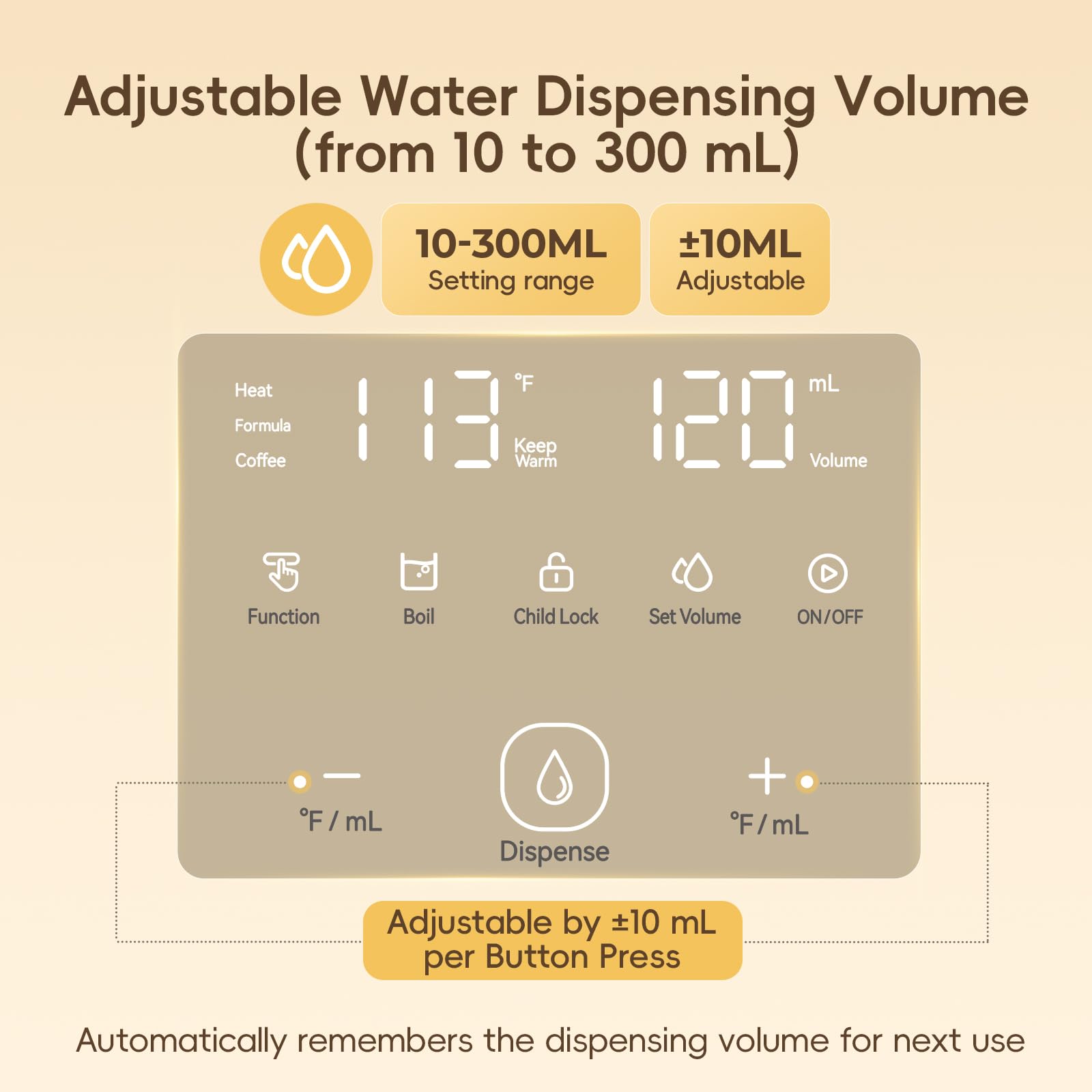 Felizbebe instant warm water on demand image conveys fast heating for quick bottles.