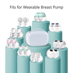 Fellibay wearable breast pump case closed keeps pumps secure during travel