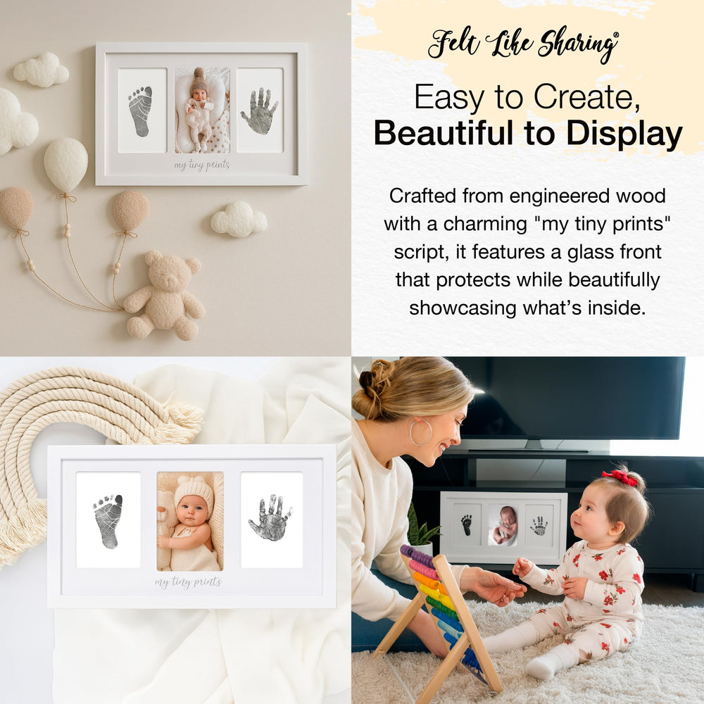 Felt Like Sharing Tiny Prints frame with crisp prints protected by glass