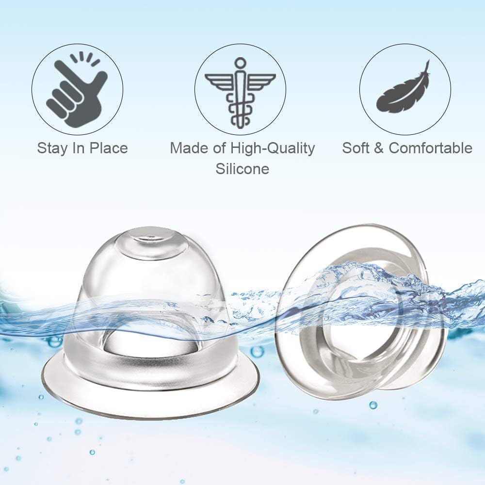 felvora nipple-everter easy-use-squeeze demonstrates simple, one-handed application before feeding.