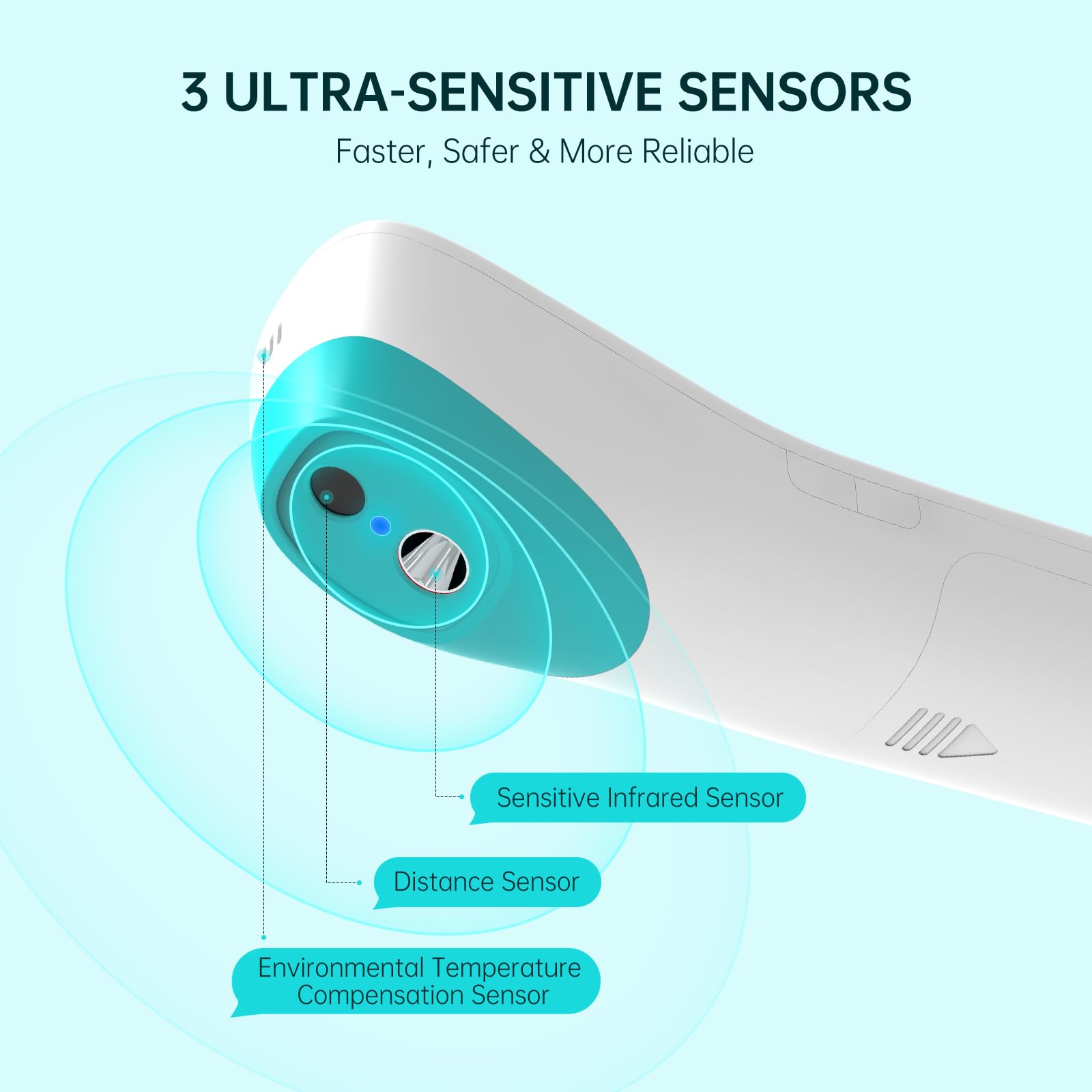 femometer family three-color backlit display clearly indicates fever risk