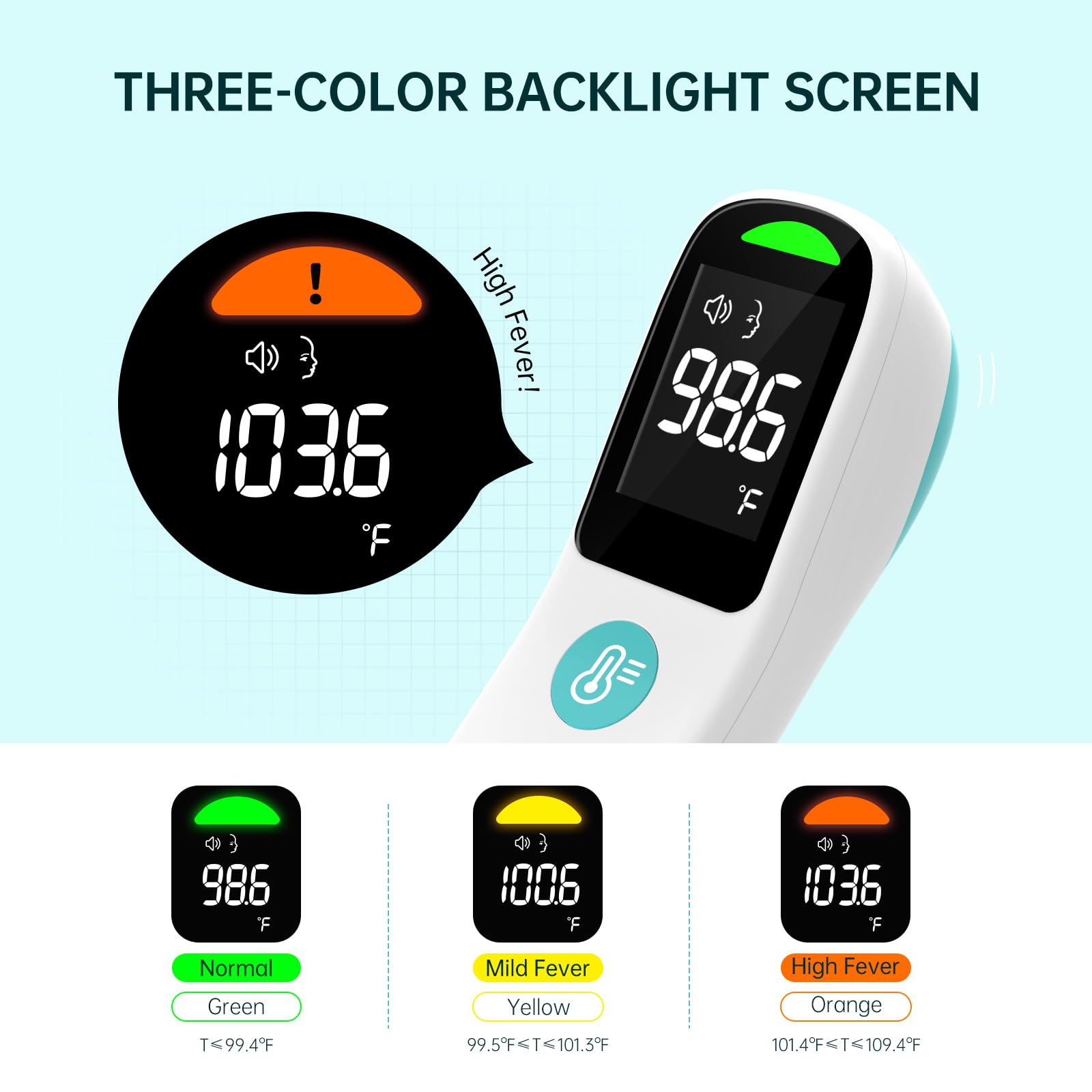femometer family stores up to 50 readings to track temperature trends