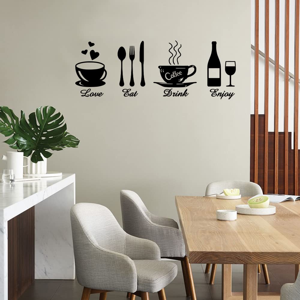 Fencosyn Eat Love Drink Enjoy sign spans 22 inches, ideal focal kitchen decor