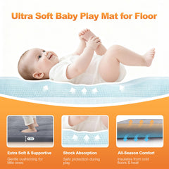 Fengdulong non-slip-bottom keeps the mat in place during active toddler fun.