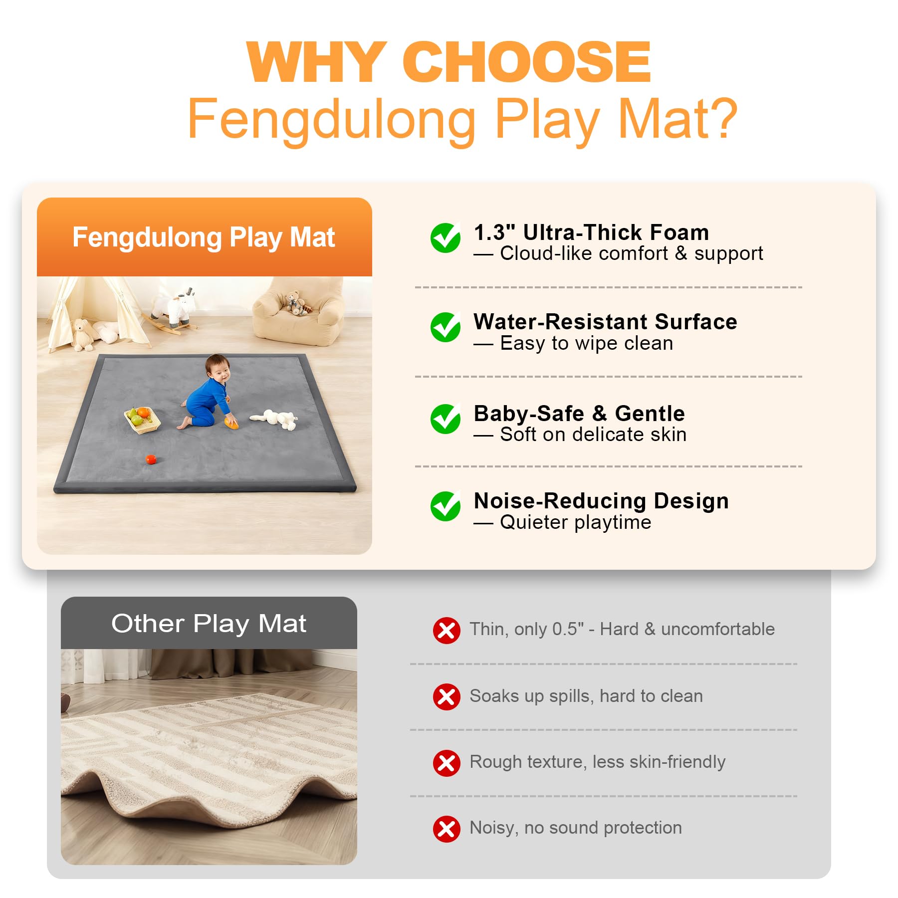Fengdulong water-repellent coral velvet surface resists spills for easy upkeep.