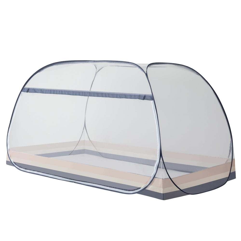 FENGJIDA pop-up mosquito net bed setup for rapid, tool-free installation and travel-ready protection