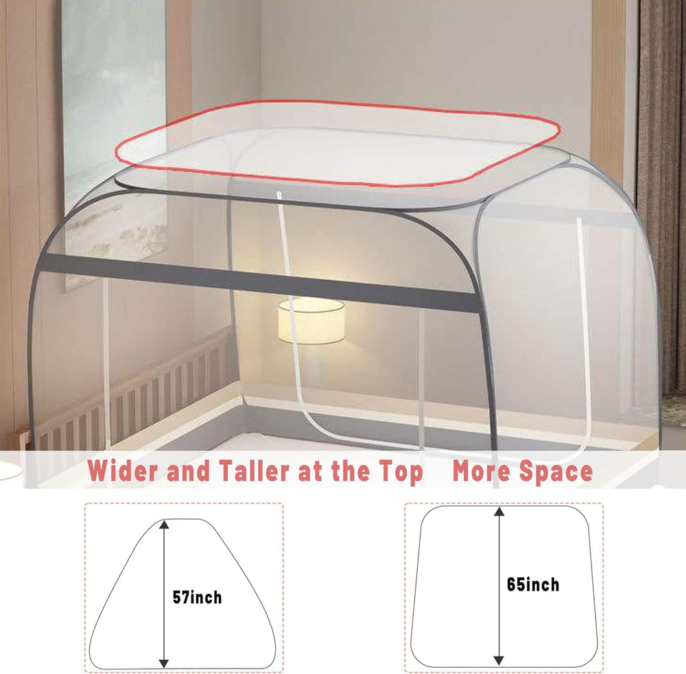 FENGJIDA pop-up mosquito net portable folding demonstrates compact travel-friendly storage