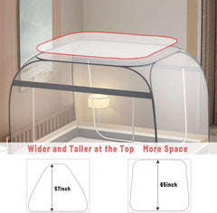 FENGJIDA pop-up mosquito net portable folding demonstrates compact travel-friendly storage