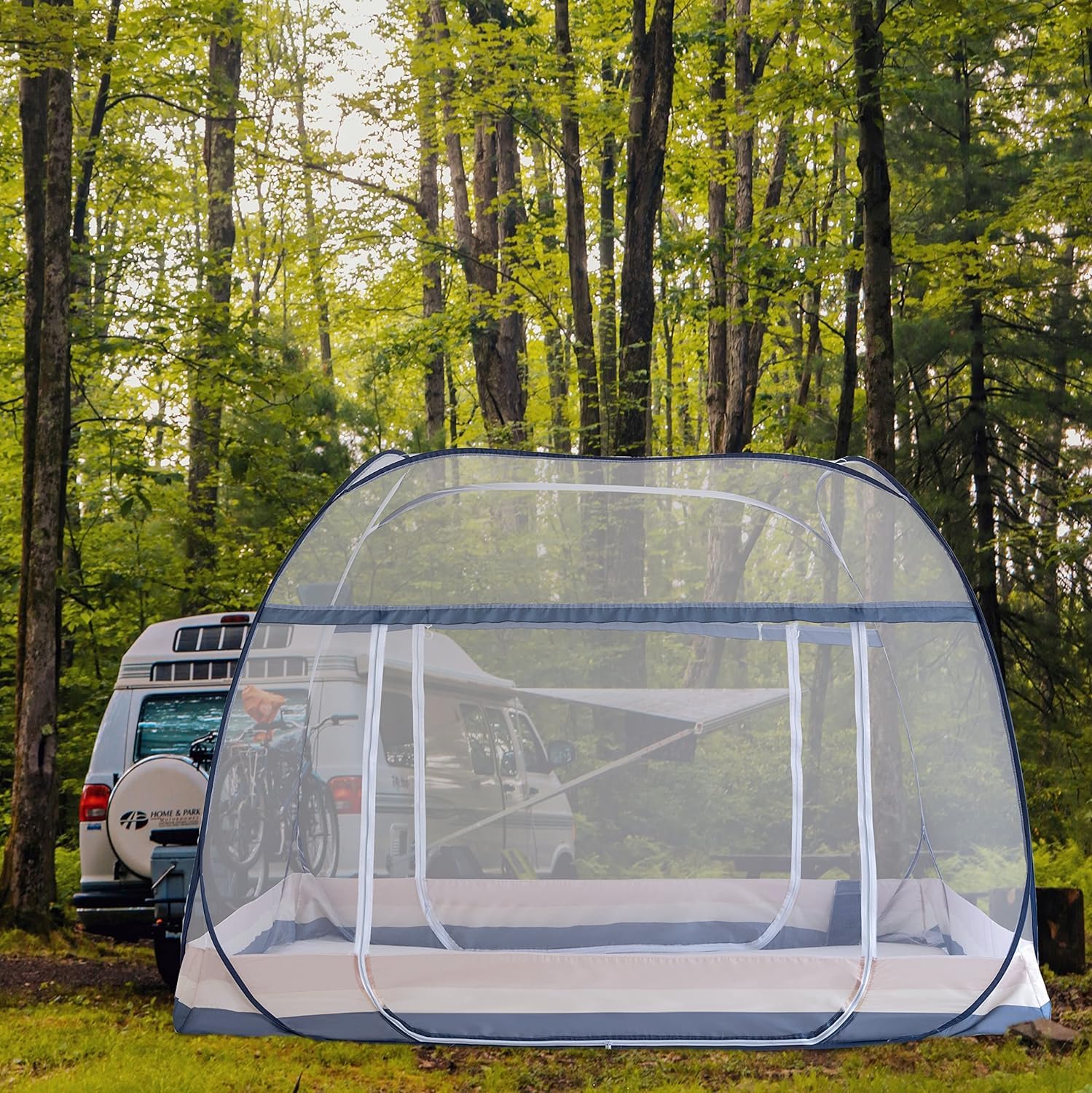 Rugged, durable frame and tear-resistant mesh designed for outdoor adventures.