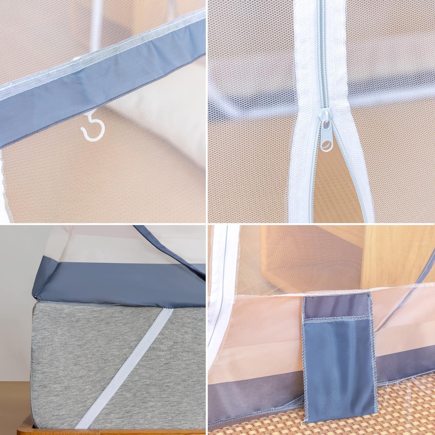 Compact folded pouch shows travel-friendly storage and portability.