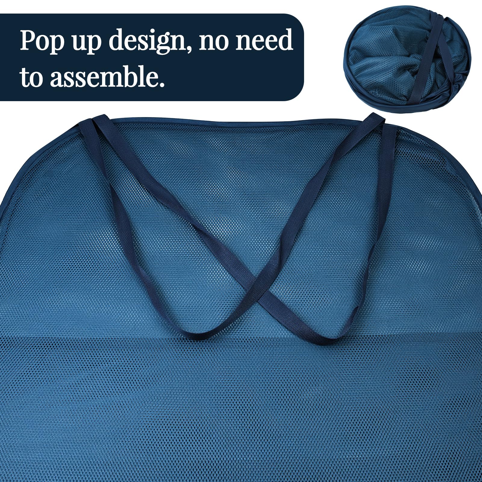Feoang 525L capacity mesh storage supports organizing floats and balls.