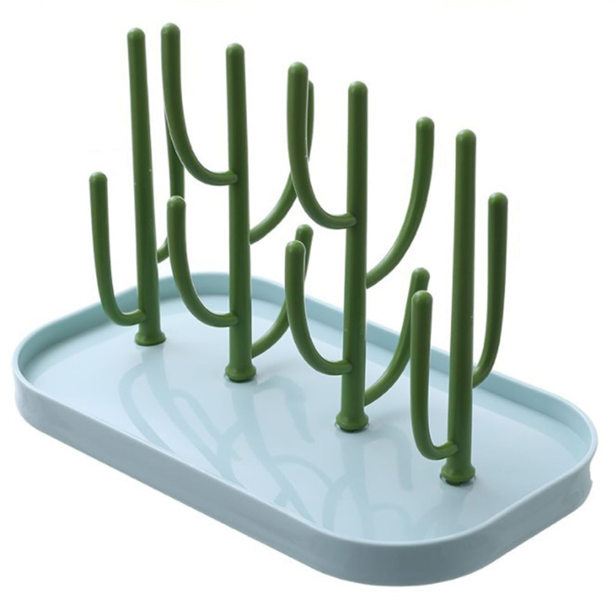 FEOOWV baby bottle drying rack base green keeps bottles steady for efficient air-drying