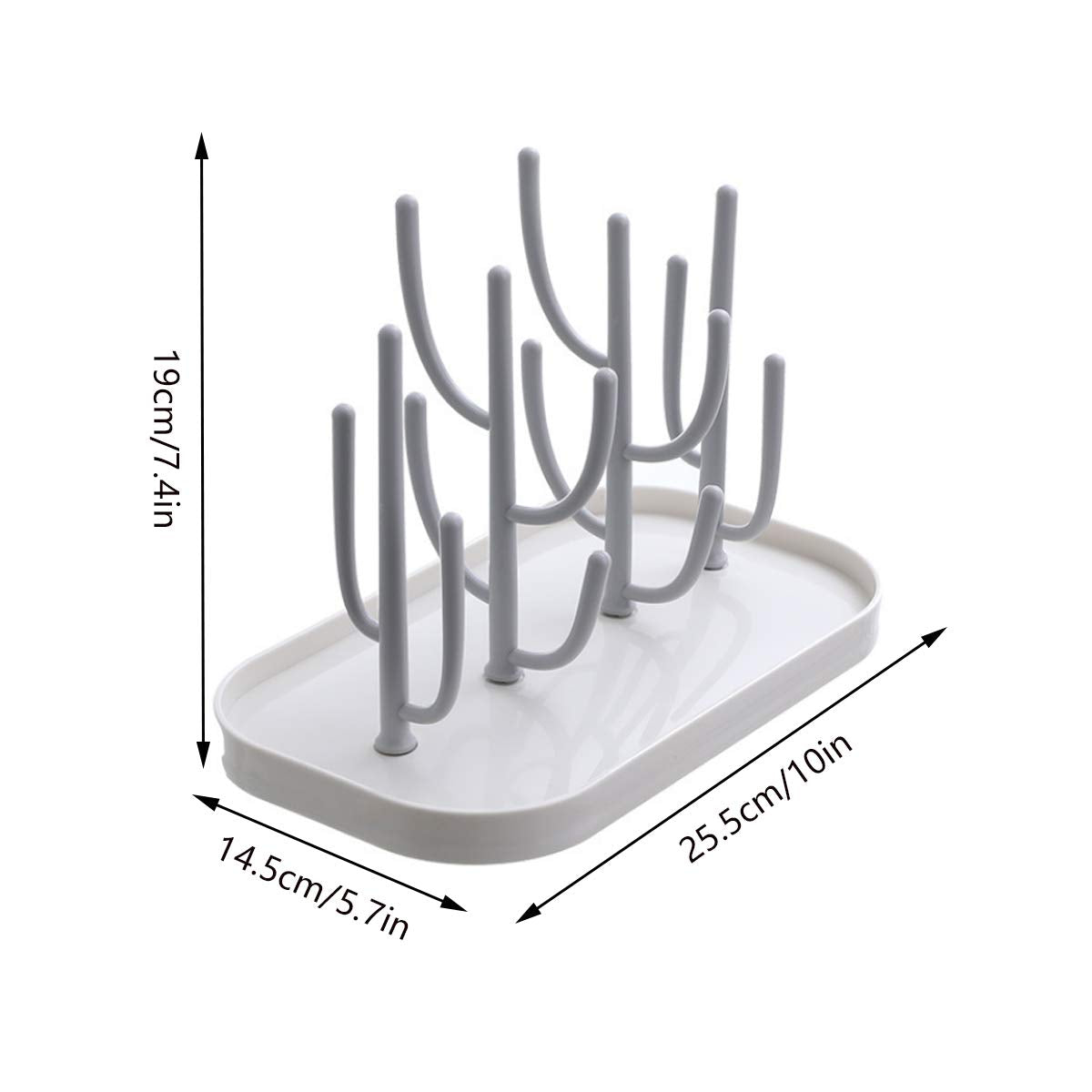 FEOOWV tree-branch design rack highlights creative storage for bottles and pacifiers.