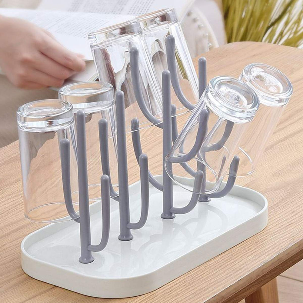 FEOOWV pump parts drying rack keeps teats and nipples neatly air-dried.