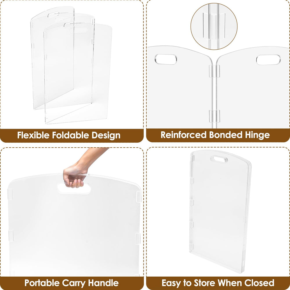 Feoyoho foldable panels and integrated handles for easy moving