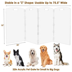 Feoyoho transparent design blends with interiors while keeping pets visible