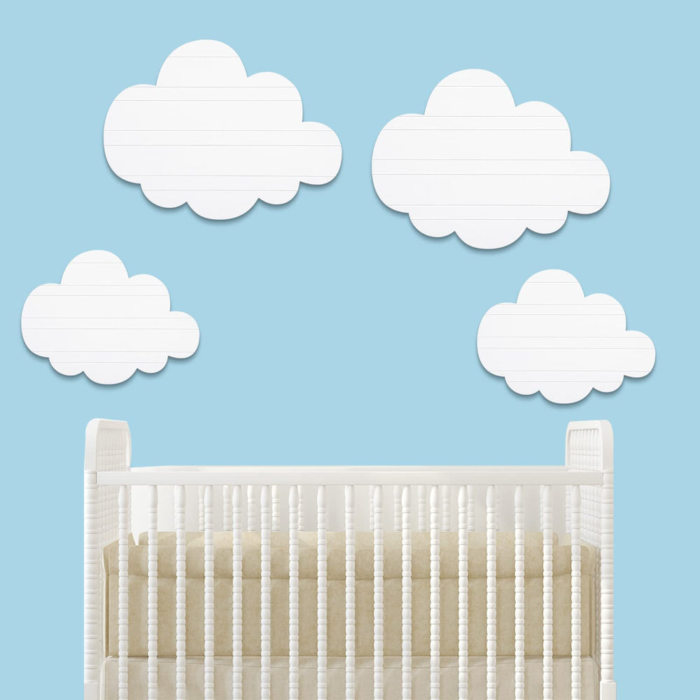 Ferraycle cloud wood decor back hooks ready for wall hanging.
