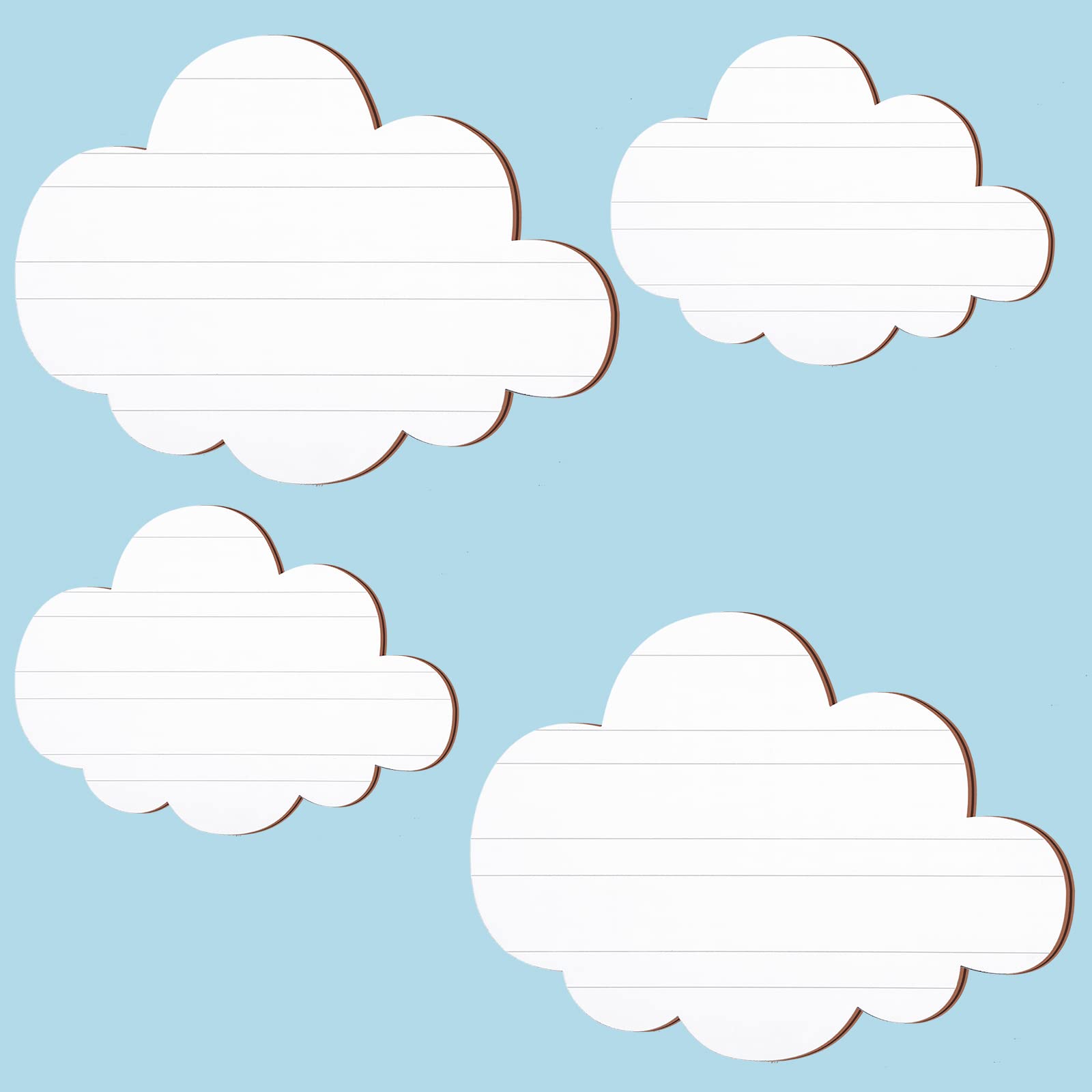 Ferraycle cloud wood decor in nursery promoting calm, bright vibes.