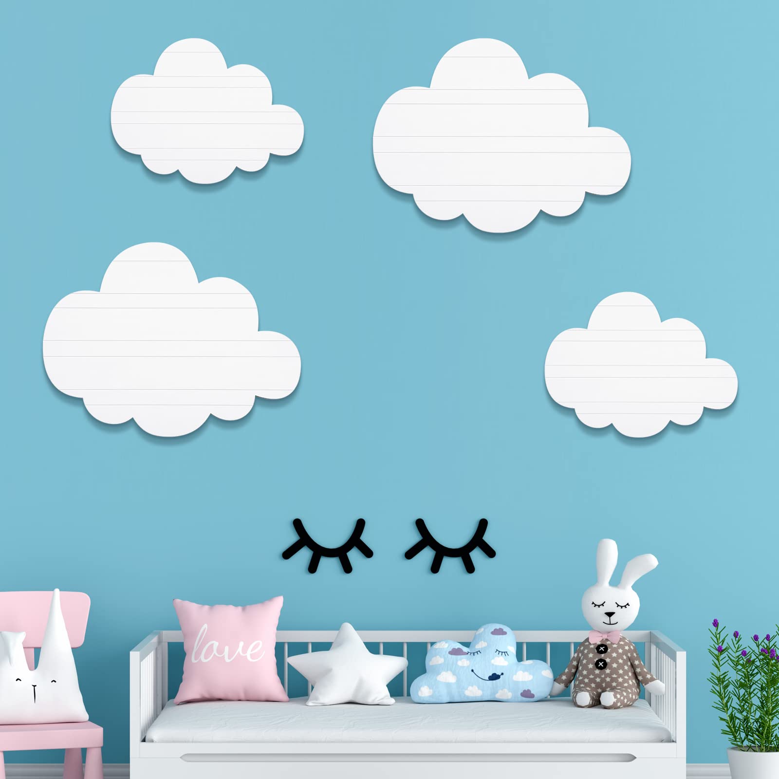 Ferraycle cloud wood decor on table or desk for a playful touch.