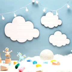 Ferraycle cloud wood decor two sizes on display for versatile use.