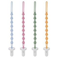 Fevbcnrj 4-pack pacifier clips compatible with Tommee Tippee, secure during outings
