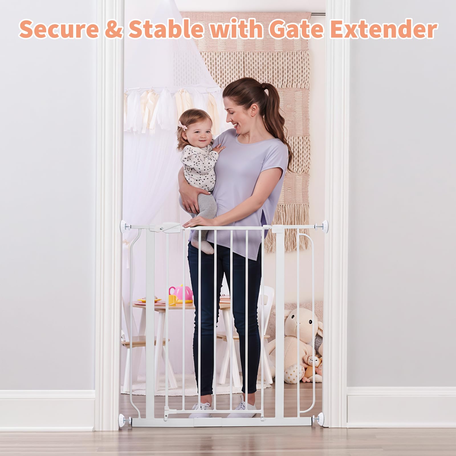 Fevbcnrj hallway and stairway usage keeps pets and kids contained safely.