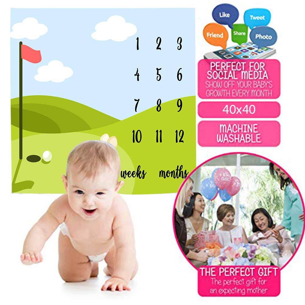 F-FUN SOUL Monthly Milestone Blanket packaging presents gift-ready packaging