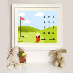 F-FUN SOUL Monthly Milestone Blanket as photography backdrop for cute baby shoots
