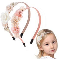FGSS Floral hairband headband with soft wrap fabric for comfortable daily wear.