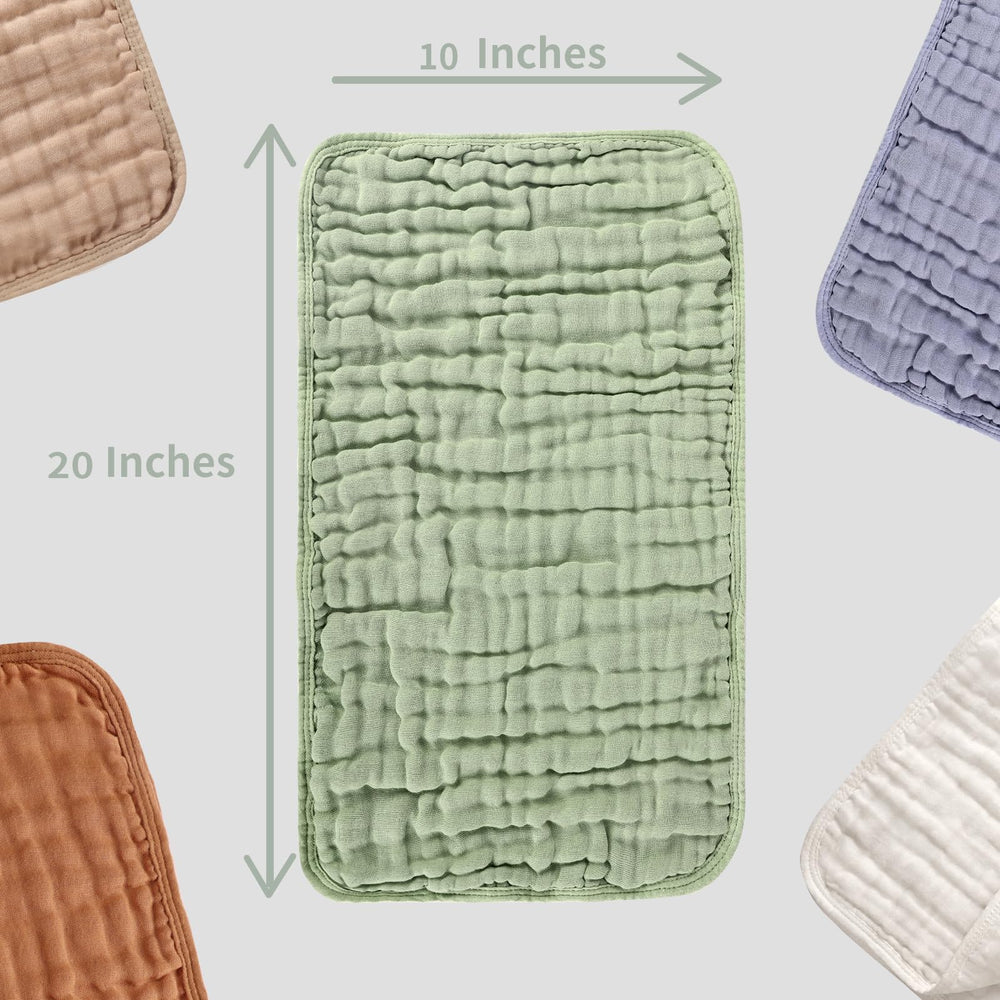 Fhealkid muslin burp cloths show a soft texture for newborn skin.