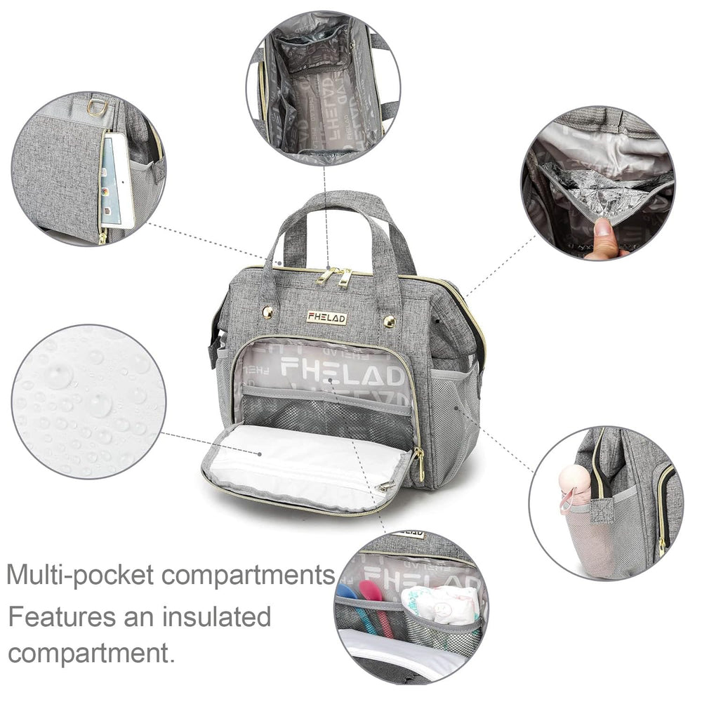 FHELAD 5-in-1 adjustable shoulder strap—customizable comfort for all-day wear.