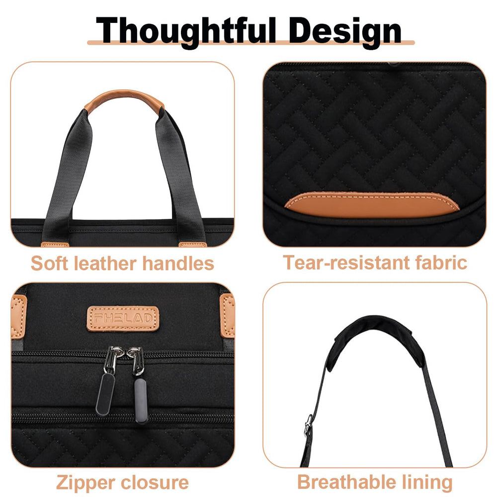FHELAD Diaper Tote Bag tear-resistant fabric for durable daily use