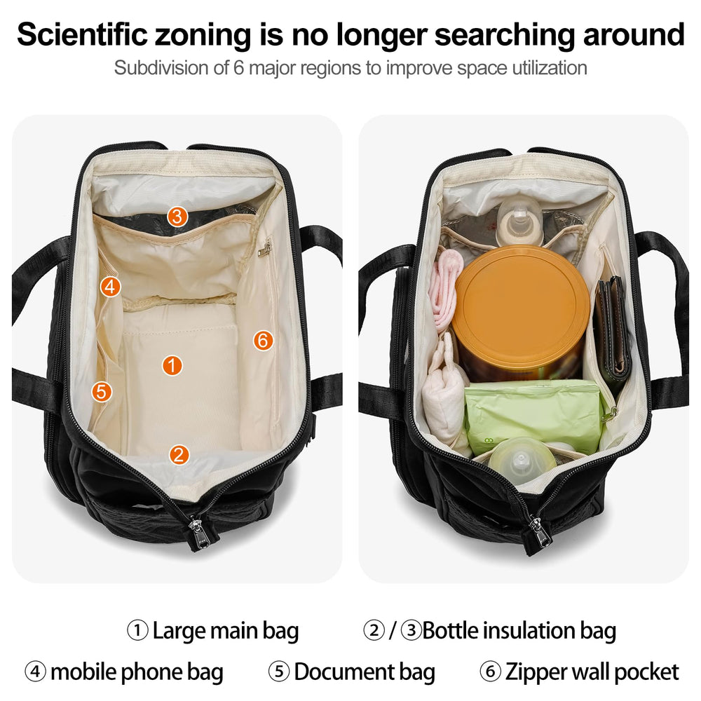 FHELAD Small Diaper Bag stroller organizer mode keeps baby items handy
