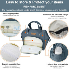 FHELAD small diaper bag tote convertible strap offers versatile wear options.