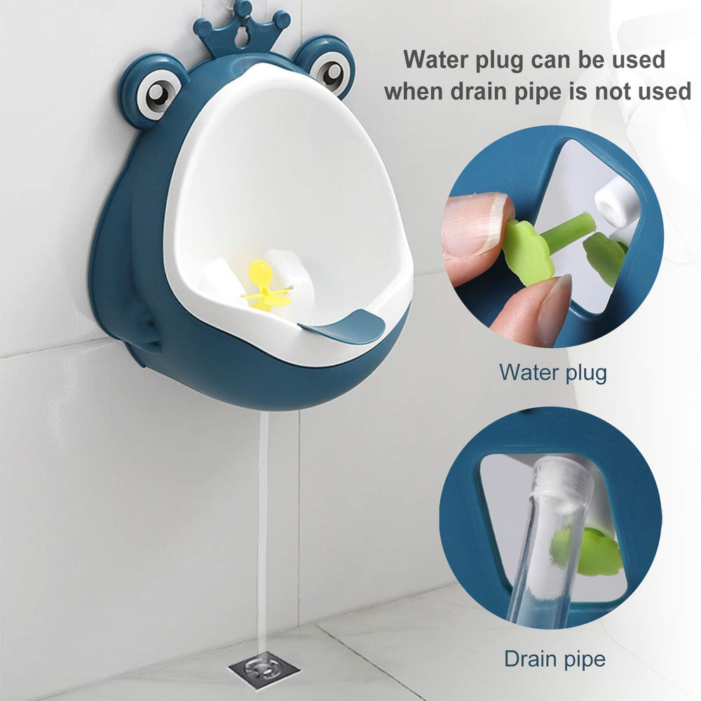 FIABC potty training urinal wall-mount option demonstrates space saving