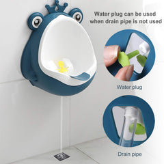 FIABC potty training urinal wall-mount option demonstrates space saving