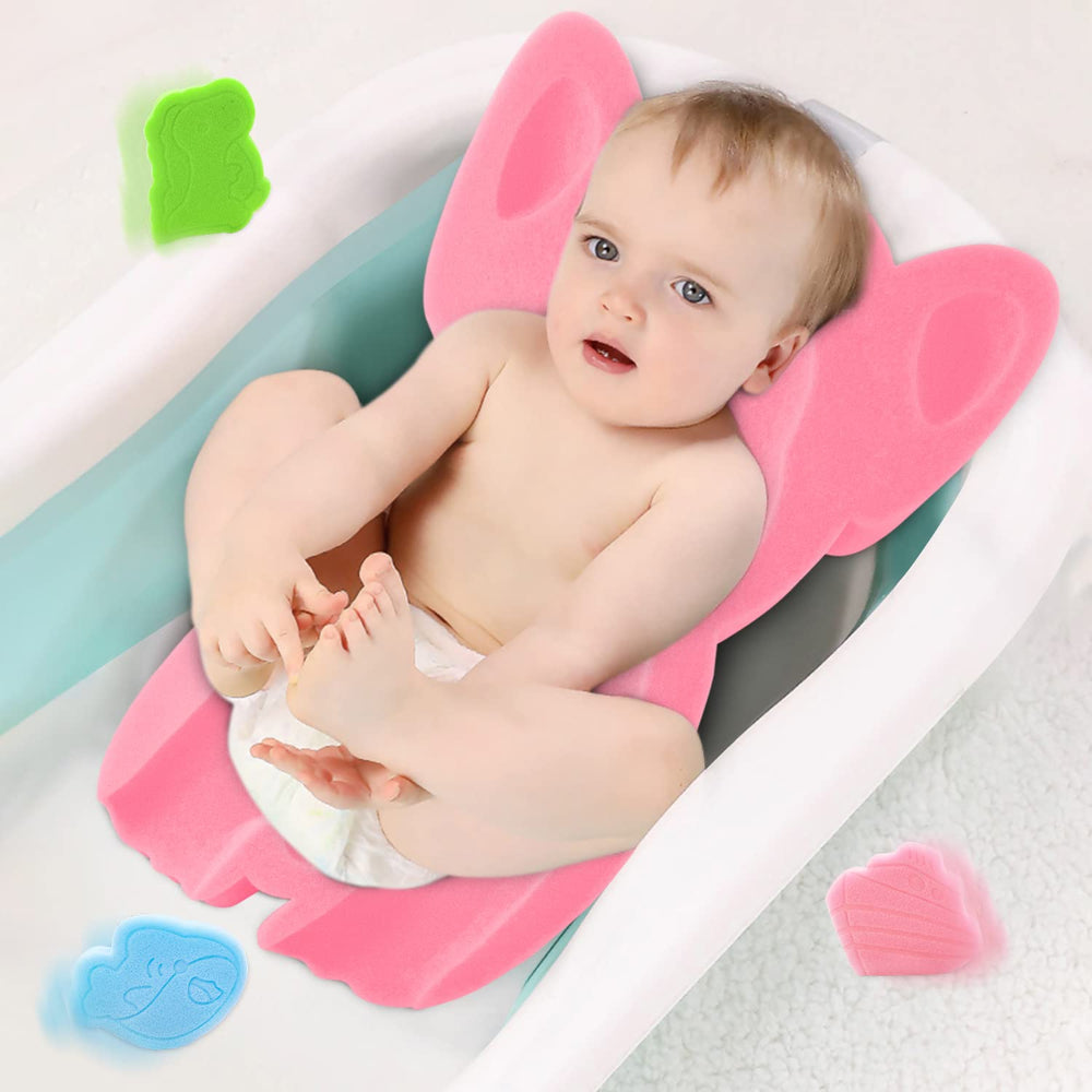 FIABC Soft Sponge Elephant Pink is machine washable for quick cleaning