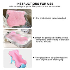 FIABC Soft Infant Bath Sponge Pink uses quick-drying foam for easy cleanup