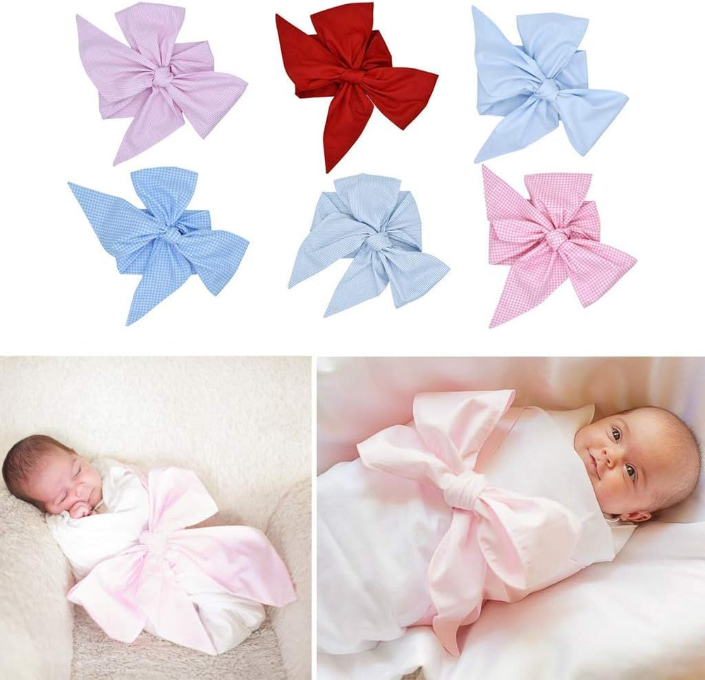 Fibroxify newborn swaddle sash pink in a photo session setup