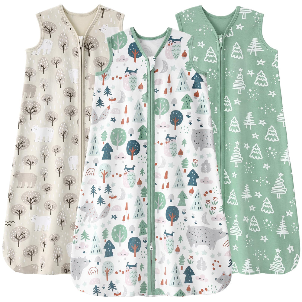 FIEMOL 3-pack sleep sacks show versatile wear for growing babies